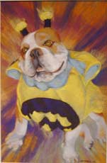 Mighty Dog pastel by Jo-Ann Pearce